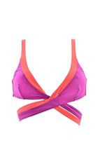 Agent Provocateur Womens Bikini Top Wrapped Purple Size S - £92.57 GBP