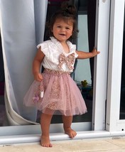 Baby girl clothing set, Baby skirt, Toddler skirt, Tulle skirt toddler, ... - £21.90 GBP