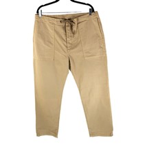 7 For All Mankind Mens Khaki Pants Pull On Drawstring Beige XL - $33.68