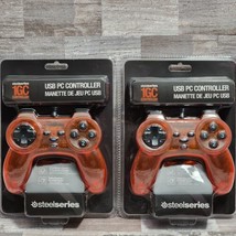 SteelSeries 69000 PC Gaming Controller Lot of 2 USB 2.0 for PC or Mac Orange - £9.45 GBP