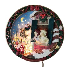 Bradford Exchange To My Wandering Eyes  Lighted Christmas Plate Decoration 3246 - $27.00
