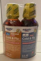 equate Cold and Flu Day and Night Maximum Strength Relief Syrup 12 oz Each - £17.53 GBP