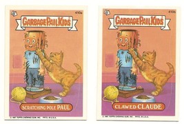 1987 Garbage Pail Kids Cards Series 10 410a Scratching Pole / 410b Clawed Claude - $5.05