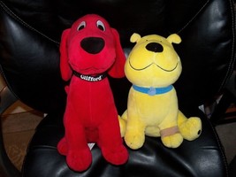 Kohl&#39;s Care Clifford &amp; T-Bone Plush Stuffed Animals EUC - £17.50 GBP