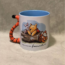 Disney Winnie the Pooh Tigger Tail Handle 20oz Ceramic Coffee Mug- NEW - £15.64 GBP