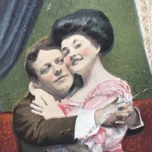 Sweethearts Vintage Postcard “Maybe” Antique 1912 - £7.86 GBP