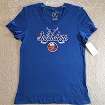 New York Islanders Blue Official NHL T Shirt Girls Size X- Large 14/16 N... - $14.52