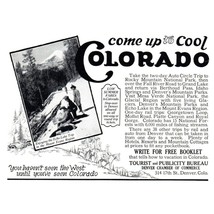 1924 Colorado Vacation Travel Tourism Vintage Print Ad Echo Lake Mt Evans Art - £9.06 GBP