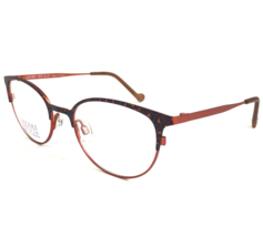 Lafont Issy &amp; LA Eyeglasses Frames Blue Orange VOILA 5000 Dark Cheetah 50-18-129 - £80.73 GBP