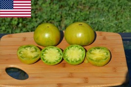 Aunt Ruby&#39;S German Organic Tomato Seeds Green 25 Seeds Fresh Garden - $10.67