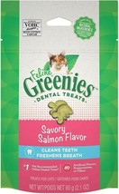 Greenies Feline Natural Dental Tempting Salmon Flavor For Cat or Kitten Treat - $12.38