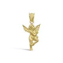 Baby Angel Pendant 10k Yellow Gold Charm 1&quot; - £78.34 GBP