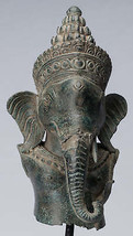 Ganesh - Ancien Khmer Style Montage Bronze Angkor Wat Ganesha Statue - 45cm/18 &quot; - £1,172.16 GBP
