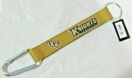 NCAA UCF Knights Wristlet w/Key Ring &amp; Carabiner 8.5&quot; long by Aminco - £7.18 GBP