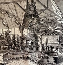 Kansas Colorado Buildings 1876 Worlds Fair Centennial Victorian Woodcut ... - £55.07 GBP