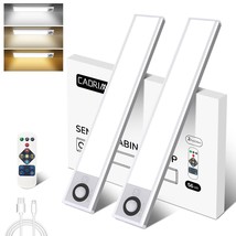12 Inch 2 Pack Motion Sensor Under Cabinet Light Wireless With Remote And Timer, - £41.55 GBP