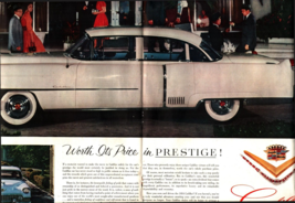 1954 Cadillac 2 page prestige print ad E4 - $25.98