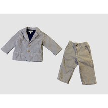 Cherokee Boys Infant Baby Size 12 Months 2 Piece suite Seersucker Coat J... - $29.69