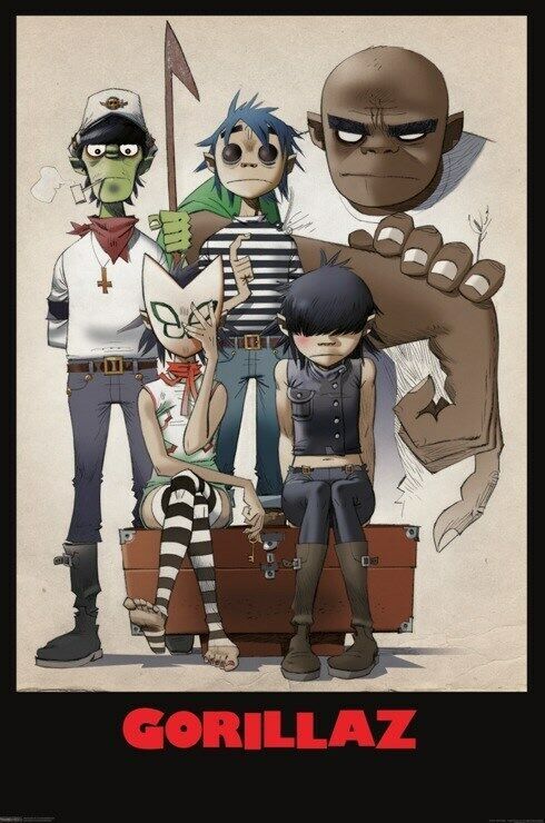 Gorillaz Poster Band Characters The - $9.14