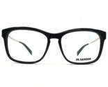 Jil Sander Eyeglasses Frames J 4011 A Black Silver Square Full Rim 55-16... - $49.49
