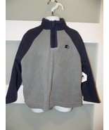 Starter Micro Fleece 1/4 Zip Gray/Blue Pullover Size 4/5 Boys NEW - $19.75 CAD