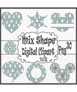 Mix Shape Digital Clipart Vol. 28 - $7.02 CAD