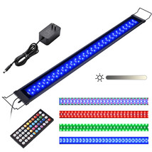 AquaBasik Aquarium Light Remote Dimmable Lamp 144 LED for 44-55&quot; Plant F... - £70.81 GBP