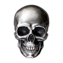 Personality Bright skull Car Stickers Accessories Motorcycle Sunscreen Wate - £13.56 GBP
