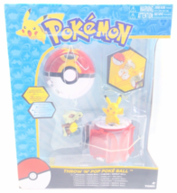 Pokemon Throw &#39;n&#39; Pop Poke-ball Pikachu Exclusive Limited Repeat Ball Ag... - $22.86