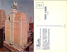 One(1) New York(NY) NYC Hotel Manhattan Playbill Restaurant 1400 Rooms Postcard - £7.39 GBP