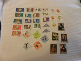 Lot of 34 Hungary Stamps, from 1960s, Roses, Sports, Astronauts, Art, More - £23.98 GBP