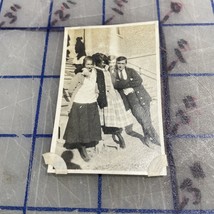 Vintage Photograph 1920 Four Friends Mugging For Camera Men Women Teenagers - $5.35