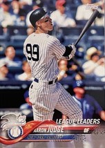 2018 Topps Series 1 Aaron Judge League Leaders 193 MLB New York Yankees ALL RISE - £1.60 GBP