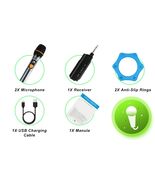 VTSGN Dual Wireless Microphone System w/ Rechargeable Receiver – New Ope... - €30,06 EUR