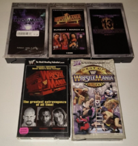 WWF WrestleMania - 5 VHS Lot XI (11) XII (12) XIII (13) XIV (14) Wrestli... - £24.08 GBP