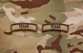 Texas State Tab Patch Set TX Lone Star State Multicam OCP Afghanistan Ho... - £5.79 GBP