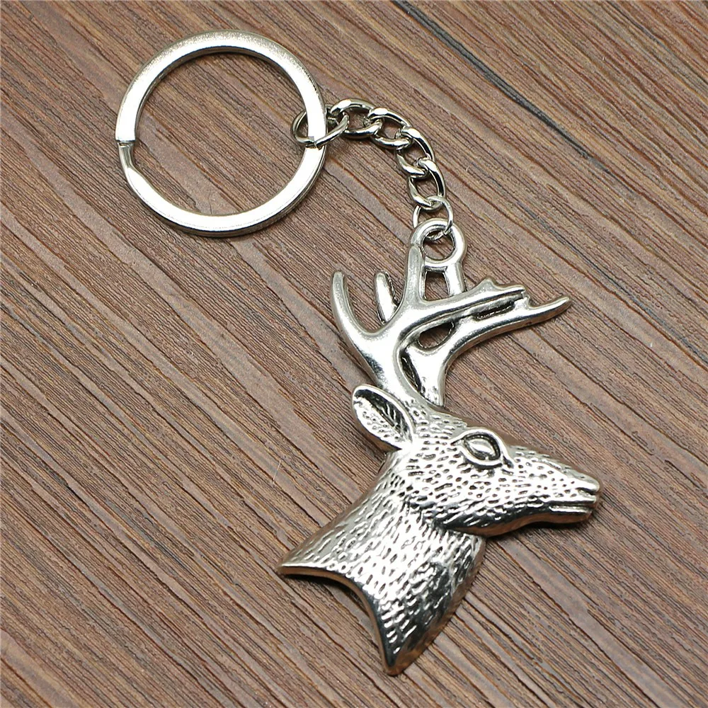 Sporting High Quality Key Chain Ring A Deer Antler Key Chain Pendant Bag Charm K - £23.51 GBP