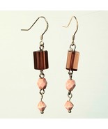 Ladies fashion drop lightweight bead earrings - $12.33 CAD