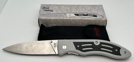 Frost Cutlery Silver Talon Stainless Steel Pocket Knife 5 3/4&quot; w/Case - £4.81 GBP