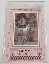 Easter Penstitch Ornaments Mumm&#39;s The Word 1989 Pattern By Debbie Mumm - $9.74