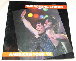 THE ROLLIN STONES CONCERT PROGRAM VINTAGE 1981 MICK JAGGER KEITH RICHARDS - £47.54 GBP