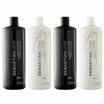 Sebastian Light Shampoo 2PC &amp; Conditioner 2PC Liter Duo 33.8 oz - £87.60 GBP