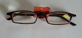 Plastic Framed Reading Eye Glasses ~ Tortoise Frame ~ +3.50 Strength ~ K4 - $14.96