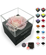 Preserved Rose Gift Box Immortal Flower for Women Girlfriend Valentines Day gift - £15.68 GBP