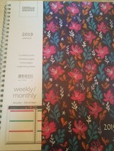 2019 Planner Office Depot 2 sided pocket weekly/monthly - $8.86