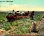 Vtg Postcard 1920 A Potato Digger In Operation - Portland Post Card Co. - $3.91