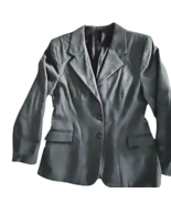 Devon-Aire Concour Show Coat Jacket Gray Pinstripe Ladies 14 R - £39.81 GBP