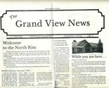 Grand View News Menu North Rim Grand Canyon National Park Arizona 1980 - £24.91 GBP