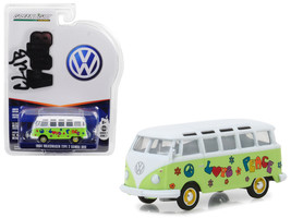 1964 Volkswagen Type 2 Samba Bus Hippie &quot;Peace and Love&quot; Light Green with Top Se - £14.99 GBP