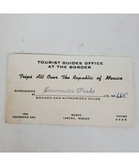 Vintage 1945 Republic Of Mexico Trip Tourist Ticket Used - $15.04 CAD